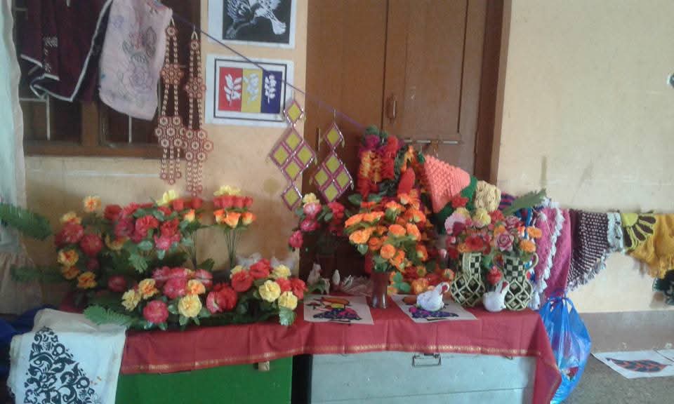 Floral Handicrafts & Embroidery Display